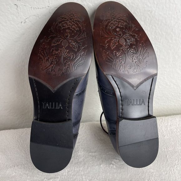 Tallia Vito Collection Men\'s Genuine Leather Cap Toe Dress Shoes 7M